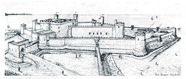 Aberystwyth castle in 1289